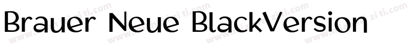 Brauer Neue BlackVersion 1001字体转换